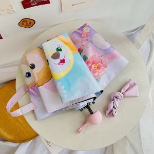 Sanrio Clow M Star Delu Automatic Sun Umbrella Sun Umbrella Sun Umbrella Vinyl Sun Protective UV Protection Female