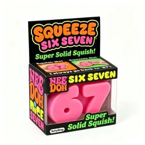 NeeDoh | Schylling Needoh Pizza Sensory Fidget Cube Stress Relief Squishy Cube Anti-Anxiety Squeeze Toy for Focus ADHD Population