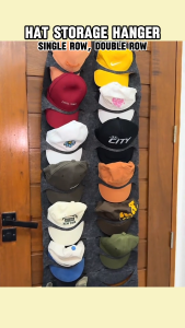 【COD&Local】Hanging Hat Organizers for Bedroom Closet Space Saving Wall Door Felt Storage Rack for Baseball Cap Felt Storage Holders