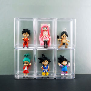 Transparent Display Case Toy Figure Storage Box Single Grid Organizer Dustproof Cabinet Clear Showcase Anime Collectible Showoff