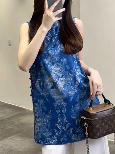 QINGNAER | Traditional Chinese Style Printed Tank Top
