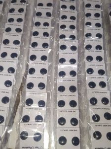 anting tusuk Mentos Hitam Silicone Rubber (2 Pcs Sepasang) / Anting Tusuk Giwang / anting tusuk mentos / anting tusuk Termurah