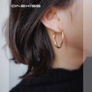 Matte Gold Twisted Minimalist Hoops Earrings for Women New 2025 Unique Design Personality Light Luxury Fashion Ear Jewelry