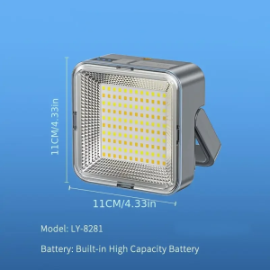 Đèn Cắm Trại LED Tích Hợp Sạc Năng Lượng Mặt Trời Pin Dự Phòng 4000mAh Dung Lượng Lớn Màn Hình Hiển Thị Thông Minh Đèn Treo Ngoài Trời Di Động