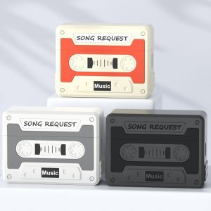 Silicone Protective Case for Airpods Pro 2nd Gen Case with Lanyard Funny Classic Tape Style 3D Design for Airpods Pro 2 Gen Case Cover