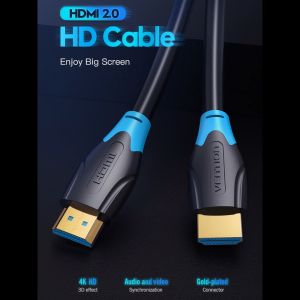 Vention dây cáp HDMI 2.0 4K 3D 2160P HDMI 2.0 Cable cáp HDMI kết nối tivi 1m 2m 3m 5m 10m 15m With Ethernet HDMI Adapter For HDTV LCD Projector Cáp HDMI 2.0 Cable
