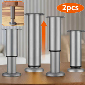 2pcs Furniture Support Legs Adjustable Height Table Legs Furniture Legs Used for Cabinets Sofas Bed Frames Tables