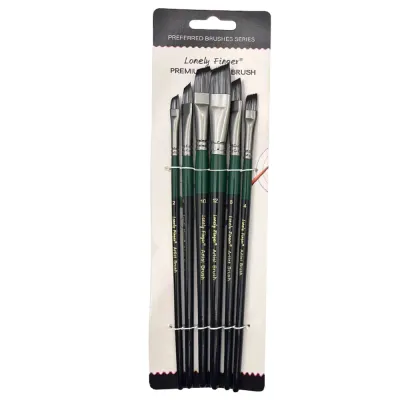 6pcs Artist Paint Brushes Set Artist Paintbrushes For Acrylic Oil Watercolor Acrylic Painting For Body Face Rock Canvas