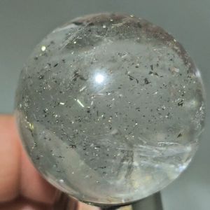 Chalcopyrite Crystal Sphere / Collectible Rare Crystals / 白水晶共生黄铜矿球 / 黄铜矿白水晶共生球