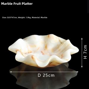 Natural Jade Art Marble Tray