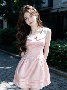 CHANGTONG | Atmospheric Summer Waist-cinching Sweet Dresses for Petite Figures