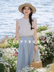 Charming Feminine French Sleeveless Top Summer