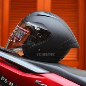 HELM NHK N1 MAX SOLID BLACK DOF - SINGLE VISOR