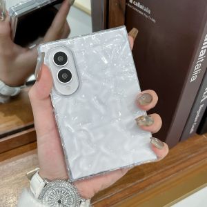 Z Fold8 Wide Creative 3D Water Ripple Transparent Case for Samsung Galaxy Z Fold 8 Ultra 7 6 Shockproof Bumper Slim Cover Funda