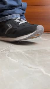 Femez Lite Berlin Sepatu Sneakers Pria 39-48 Bigsize Full Hitam Polos Casual