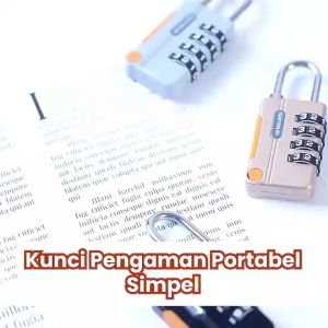 gembok kombinasi password 4 digit ransel backpack koper-4D dinoz