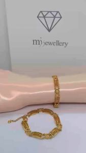 MJ Jewellery 916/22K Gold Abacus Bracelet T7