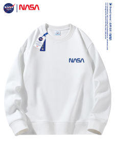 Áo Nỉ Cổ Tròn NASA Dành Cho Nam Mùa Xuân Thu 2025 Áo Khoác Ngoài Rộng Rãi Thoải Mái Thường Ngày Phong Cách Mỹ Mới Về