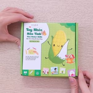 Bộ Luyện Kỹ Năng Tô Màu 80 Tờ Cho Bé - Tay Khéo Não Tinh - LaLaLa Baby