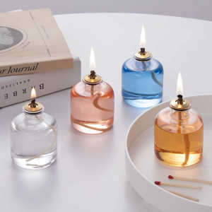 Windproof Transparent Romantic Atmosphere Outdoor Camping Oil Lamp
