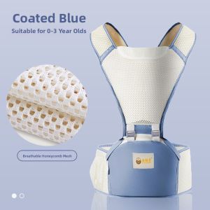 Baby Carrier Waist Seat Front Hold Lightweight Child Seat All Seasons Infant Carrier Comfortable Soft Straps Multi-Functional