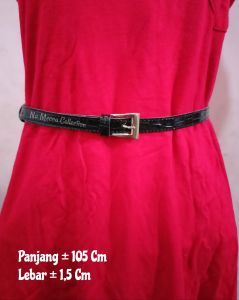 Ikat Pinggang Kulit Sintetis Tali Kecil / Mini Belt Buckle Korean Style