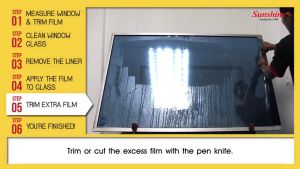 Blackout Black Sticker / Stiker Hitam / Non see through / No reflection / Residential or Commercial use / High heat rejection / Made in Korea / Stiker Tingkap / Stiker Rumah