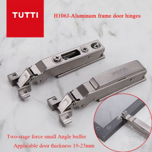 One-word Hinge Two-stage Force Small Angle Damping Buffer Wardrobe Door Cabinet Door Pipe Cup Hinge Hardware