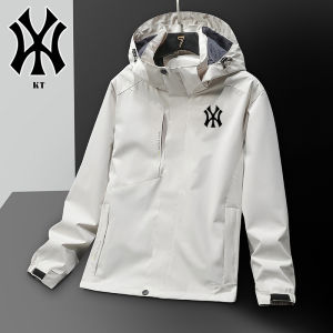 Mens Windproof Jacket Sporty Casual Workwear Outerwear Spring Autumn Zipper Decoration Polyester Fiber Long Sleeve Hooded