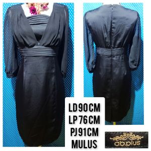 DRESS LENGAN 3/4 NAVY(AB PLUS) 261