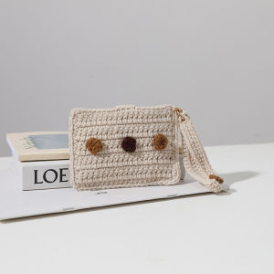 Túi Đựng Đồ Thủ Công Dễ Thương Túi Đựng Đồ Dệt Bằng Sợi Dâu Tây Túi Đựng Đồ DIY Túi Đựng Đồ Bằng Vải Cotton Mềm