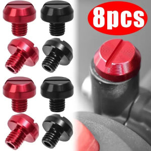8PCS Motorcycle Mirror M8 M10 Hole Screw Aluminium Alloy Durable Plug Modification Accessories Rearview Mirror Scooter Decor Screw Cover