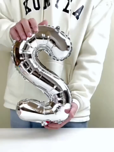 ลูกโป่งตัวเลขปีใหม่ 2026 / ชุดลูกโป่งฟอยล์ตัวอักษรขนาด 16 นิ้ว สำหรับตกแต่งงานปาร์ตี้ปีใหม่