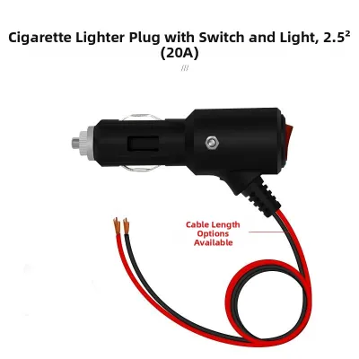 MEISITEKEKE | Switched Car Cigarette Lighter Adapter Plug High Power 12V 24V
