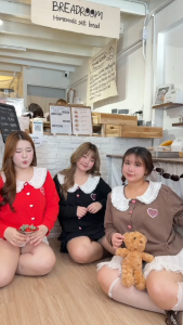 เสื้อคลุมสาวอวบ 💋ผ้ายูนิโคล่ ทรงคอบัวแต่งระบายลูกไม้ ปักหัวใจ ติดกระดุมน้องหัวใจ ✨สาวพลัสไซส์ก็สวยได้✨