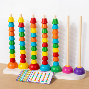 Mengshi Matching Blocks Early Education Toys for Children Color Classification Intelligence Training Toys for Kindergarten