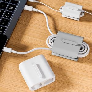 Desktop Cable Organizer Charging Cable Data Cable Earphone Cable Sorting Holder Magic Winding Fixed Storage Solution