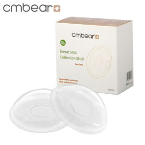 2pcs Cmbear Portable Breast Milk Shells Collector Reusable 10ml Nursing breast feeding prevent milk leakage Silicone Anti-overflow Pad Milk Collector Breast Shell Milk Collector Safe and Non-tox