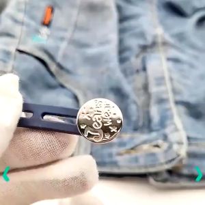 Kancing Celana Jeans 2lubang Pembesar Celana Jeans Adjustable Metalic Jeans Double Extender Jeans