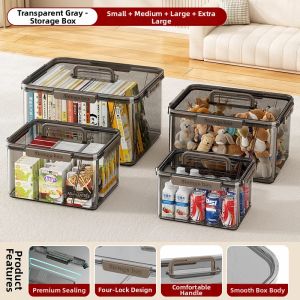 Clear Sealed Organizing Storage Box