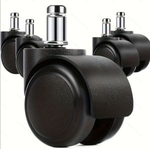 5 Chiếc Bánh Xe Ghế Mềm Mại Chống Ồn Thay Thế Cho Bàn Làm Việc Chịu Lực Cao An Toàn Lăn Ghế Văn Phòng Bánh Xe Nội Thất Bánh Xe