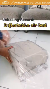 Upgraded Inflatable Air Bed with Built-in Electric Pump for Fast Inflation Double Queen Size Camping