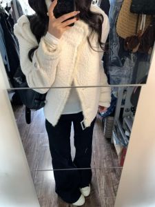 American Style Low Waist Bell Bottom Jeans Womens Long Tall Slimming Low Waist Spicy Girl Black Denim Casual Four Seasons