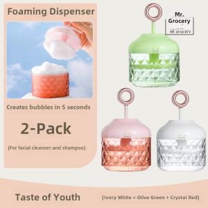 Automatic Foam Maker Facial Cleanser Liquid Soap Dispenser Lazy Person Special Milk Cream Foam Bath Travel Plastic Nordic Style