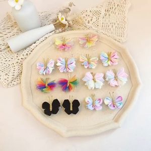 New Butterfly Hair Clip Charming Hair Clips Gauze Hair Pin Hair Extension Clamp for Women Girls Hair Accessory