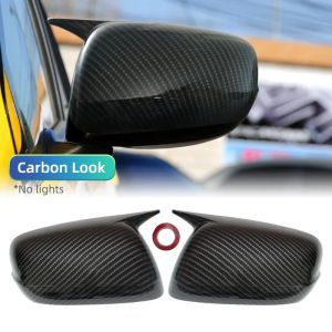 For Honda Fit Jazz GE6 GE8 GP 2008 - 2013 Rearview Mirror Cover Shell Housing Wing Mirror Cap Covering Carbon fiber style