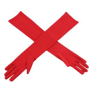 WRELS | Women Fashion Long Sleeves Adult Summer Solid Colors Party Outdoor Driving Gloves Sun Protection Anti UV Elastic Long Gloves