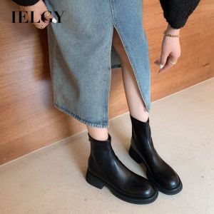 IELGY 4cm height increase all-match casual Martin boots women