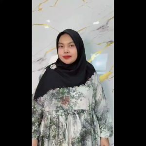 Gamis Jumbo Ld 140 Cm Motif Abstrak Kekinian
