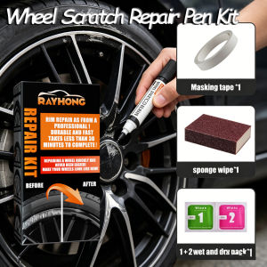 Wheel Rim Repair Kit Black Automobile Alloy Wheel Rims Scratch Remover Pen Wheel Restoration Supplies Car Alloy Wheel Repair